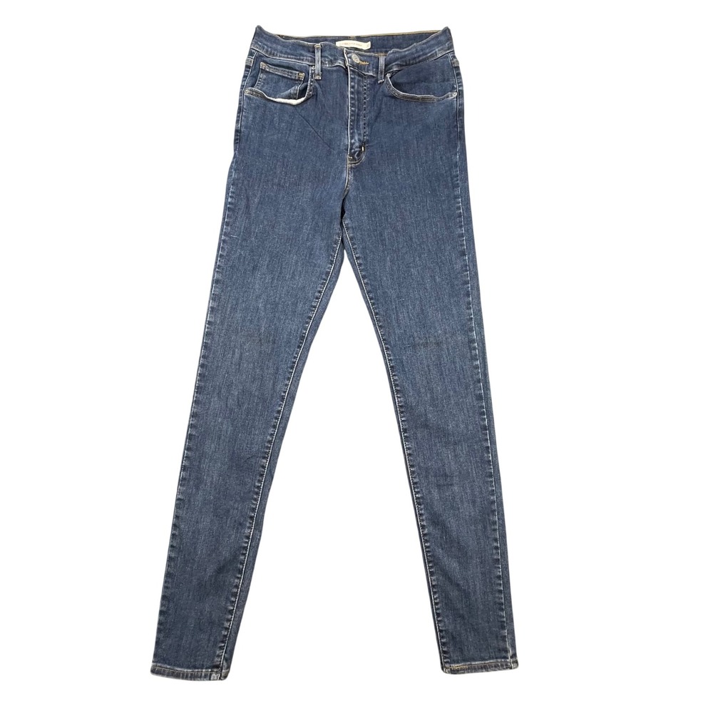Levi's Blue Mile High Super Skinny Jeans Women 30 Dark Wash Stretch Zip Fly